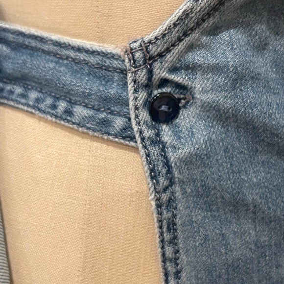 H&M Loves Coachella Wrapover Embroidered‎ Denim Dress - Picture 9 of 12